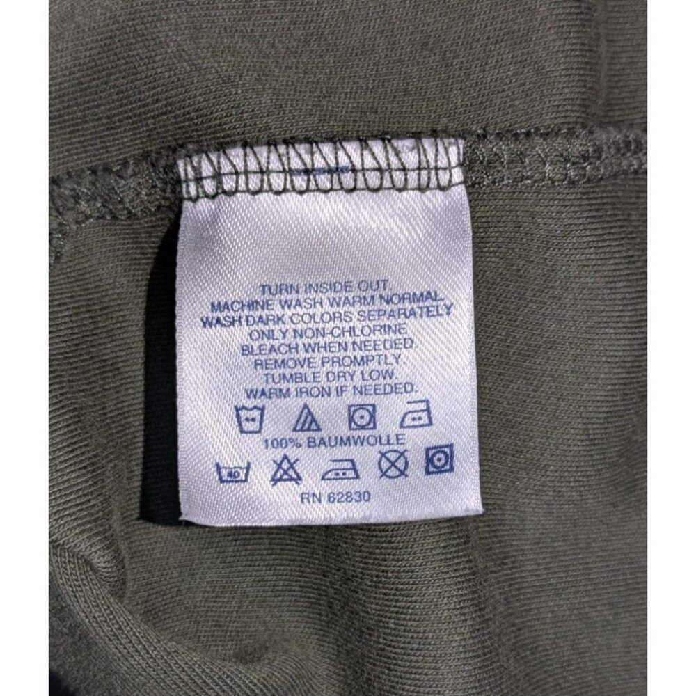 Lands' End Olive Green V-Neck Button-Front Long Cardigan Pockets Womens 20W-22W - Picture 5 of 9